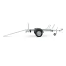 Motorradanhänger für 3 Motorräder, Einachser, 750kg