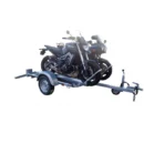 Motorradanhänger 500kg 2 Schienen + Auffahrrampe