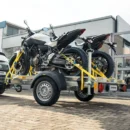 Motorradanhänger für 3 Motorräder, Einachser, 750kg