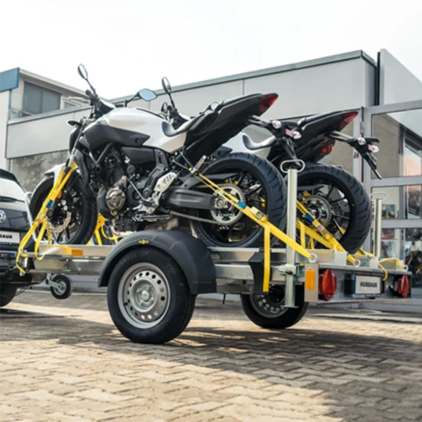 Motorradanhänger für 3 Motorräder, Einachser, 750kg – Bild 4