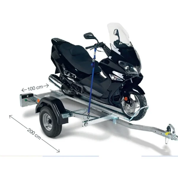 Motorradanhänger für 1 Motorrad 350 Kg PM1