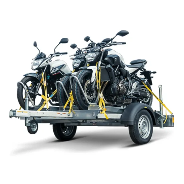 Motorradanhänger für 3 Motorräder, Einachser, 750kg