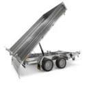 Remolque volquete de tres vías HTK 2700.27 HUMBAUR - dos ejes, 2700kgs