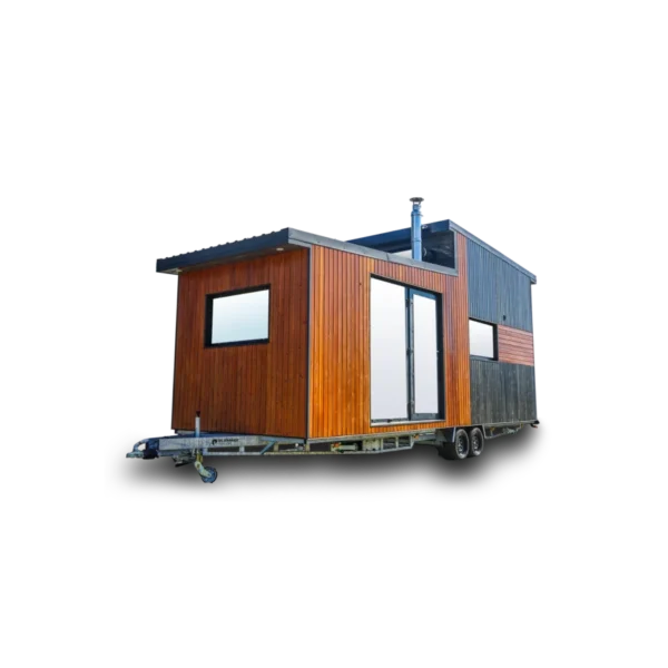 Tiny House Loft casa móvil 25m2 autónomo (estufa de pellets + techo solar)