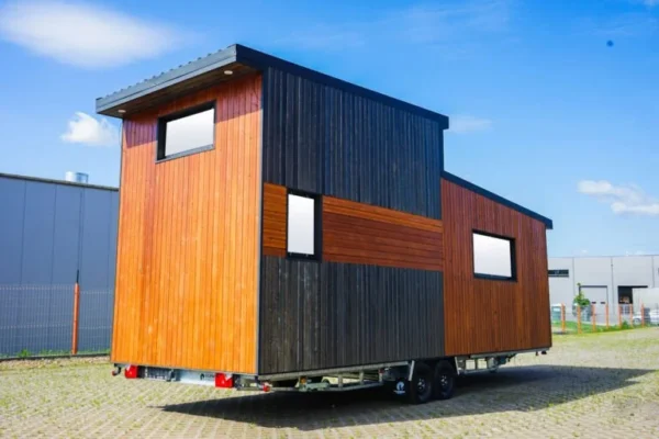 Tiny House Loft casa móvil 25m2 autónomo (estufa de pellets + techo solar) - Imagen 6