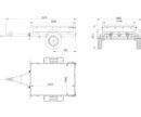 Unitrailer Gartenanhänger 150 KIPP 150x106 cm (mit flacher Plane, Planenstützen, Stützrad)
