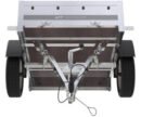 Unitrailer Gartenanhänger 150 KIPP 150x106 cm (mit flacher Plane, Planenstützen, Stützrad)