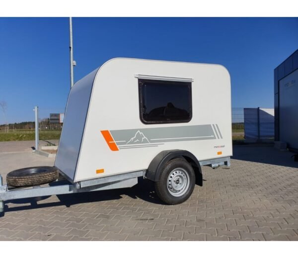 Einachsiger Campinganhänger MINI CAMPER Wohnwagen 245x120x140cm mit zGM 750kg – Bild 2